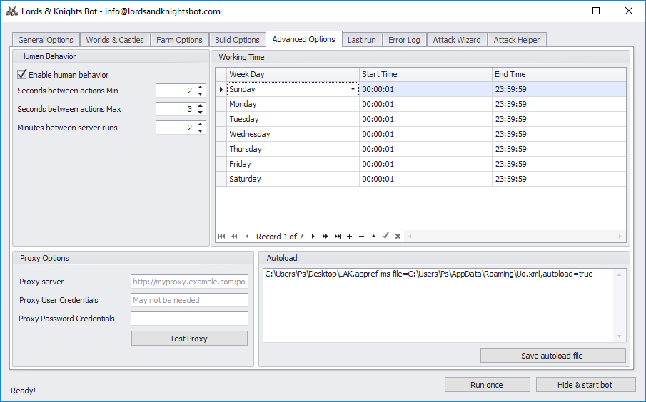 lords and knights tools for timing attack