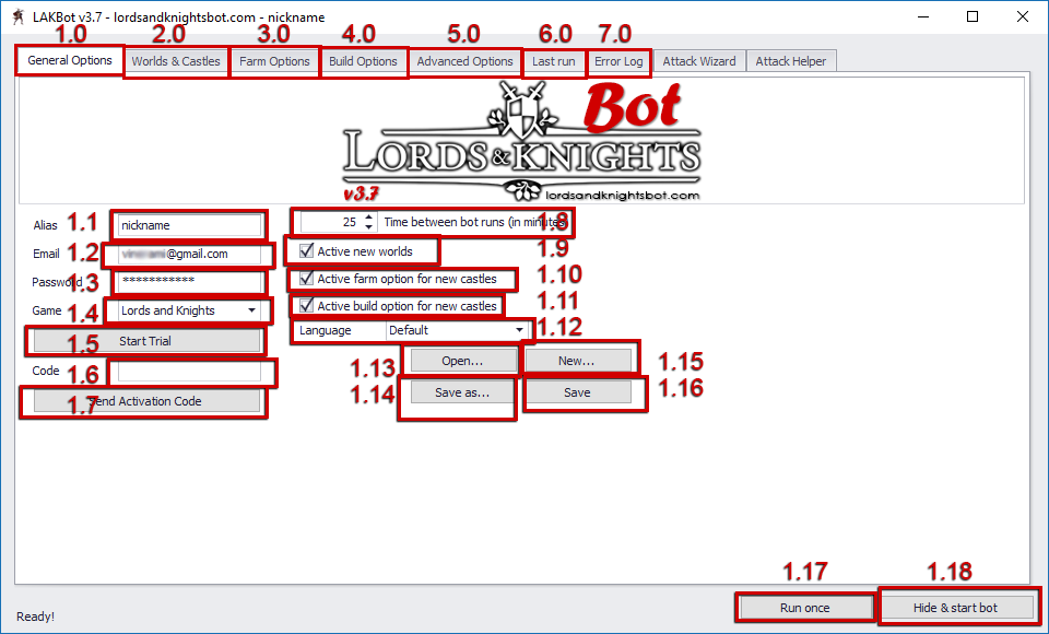 lords and knights bot attacking